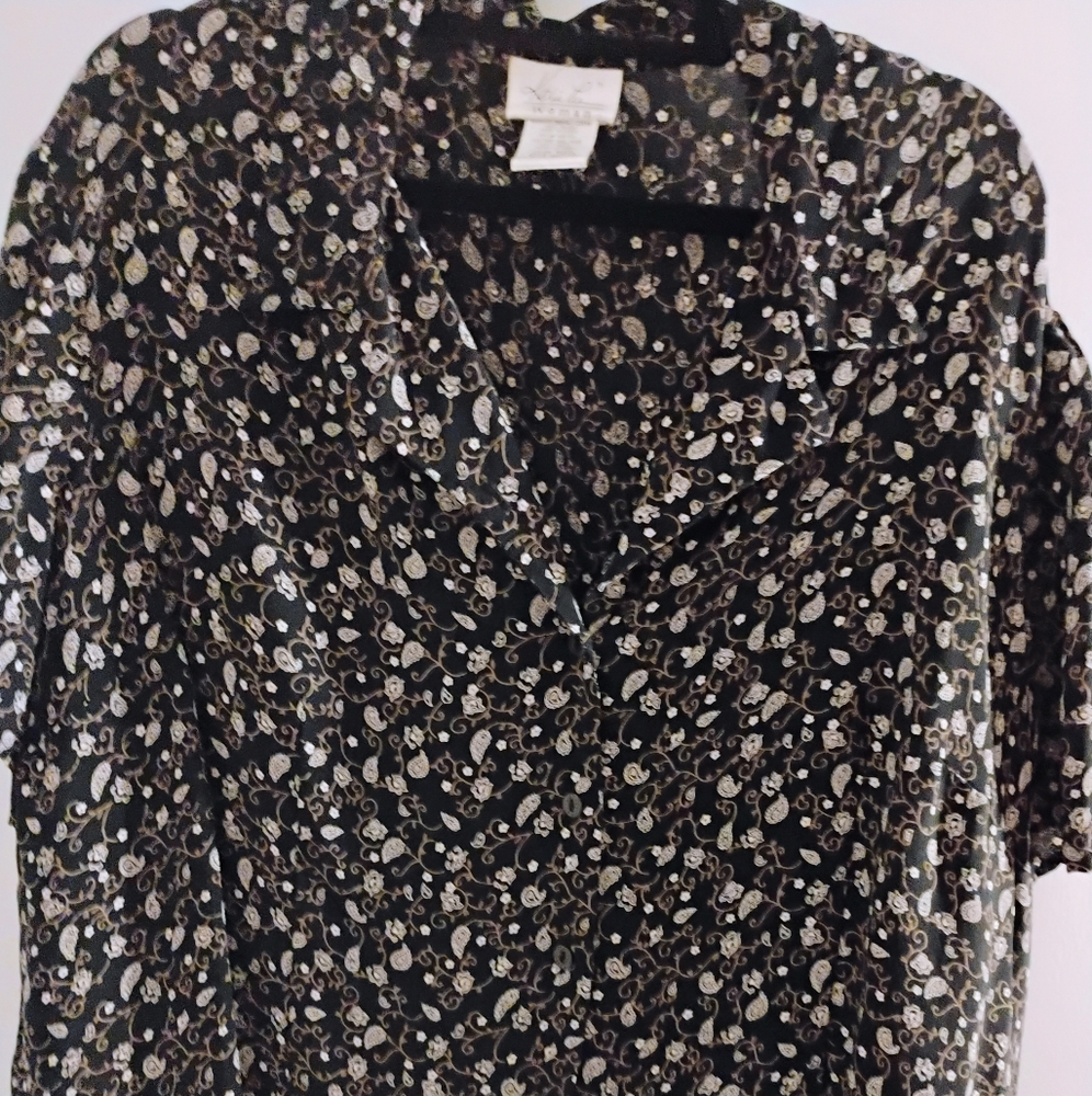 Women's Plus Size Kathie Lee Floral Blouse